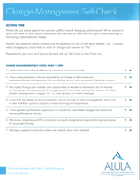 ALULA - Change Management Self-Check